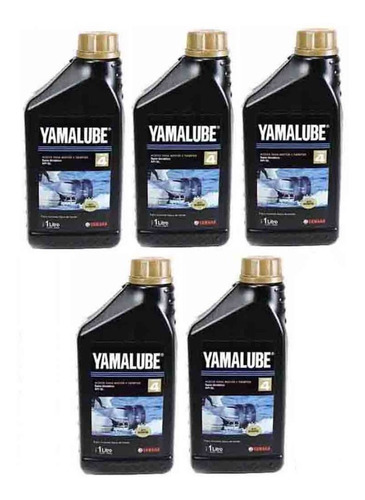 Yamalube Nautico 4t Semi Sintético Yamaha Pack De 5 Litros