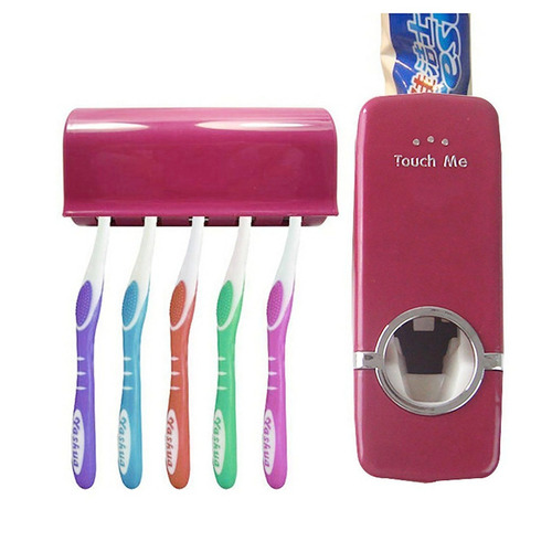 Dispensador Automático De Pasta De Dientes Con Porta Cepillo