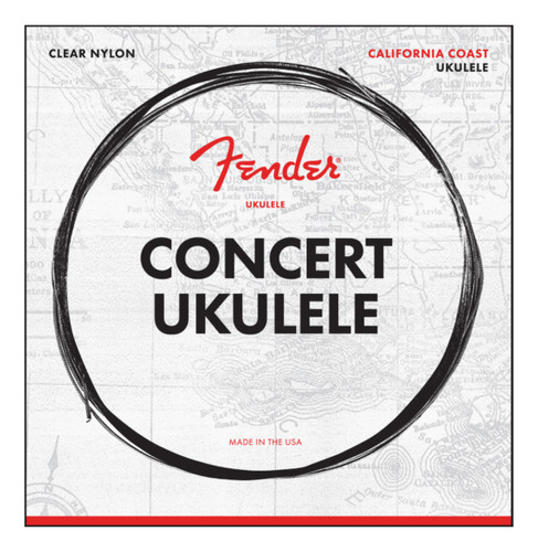 Set Cuerdas Concert Ukulele Fender 