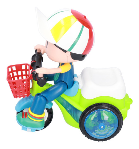 Triciclo, Luz, Sonido, Acrobacia Eléctrica, Para Niños, 360°