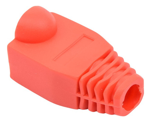 Paquete De 100 Pzas Capa Plástica P/protección De Plug Rj45 Color Rojo