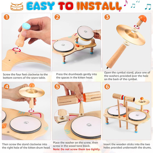 Conjunto De Batería Para Niños Wingyz, Juguetes De Instrumen