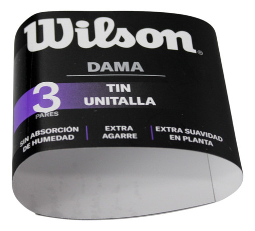 3 Pares Calcetines Mujer Wilson K3322 Antideslizante Colores Blanco/negro/gris Unitalla: 23 A 25 Cm