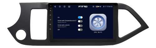 Multimidia Kia Picanto 13/18 9p Android 14 2gb 64gb Carplay
