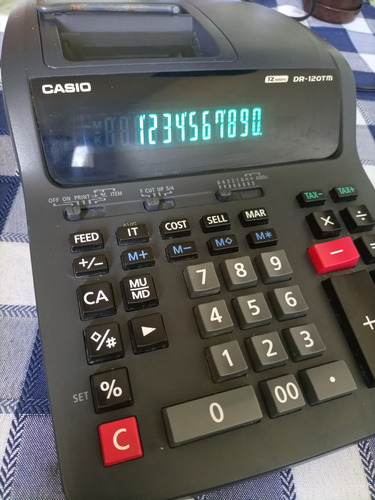 Calculadora Sumadora Casio Dr120-tm