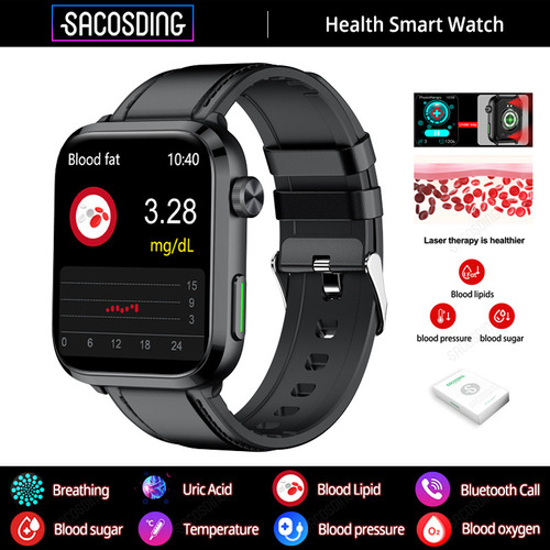 Smartwatch Para Hombre Y Mujer Glucemia Presión Arterial W