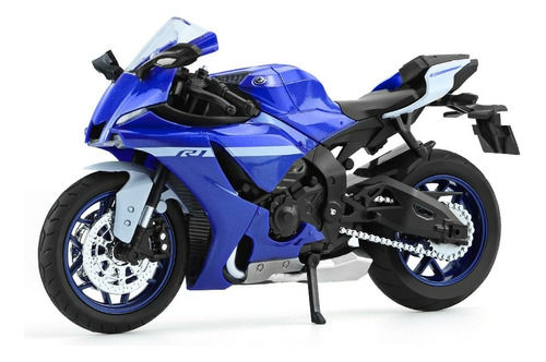 Nueva Moto R1 Deportiva Yamaha Yzf-r1m Escala 1:12 Metal