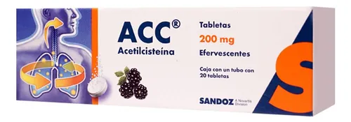 comprar Acc Tabletas Efervescentes 200 Mg, 20 Tabletas
