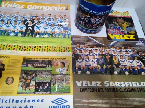 Vélez Sarsfield Pósters Y Revistas Históricos 1993-1998