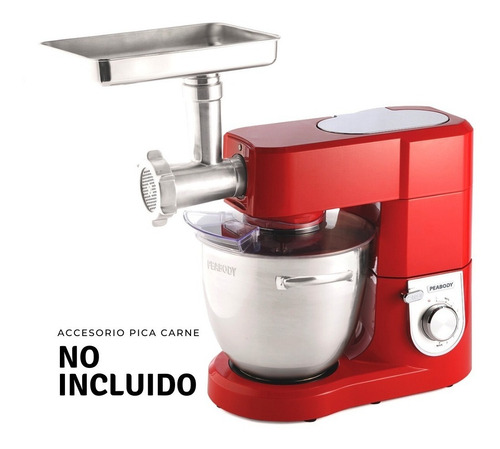 Imagen 2 de 10 de Batidora Planetaria Peabody Pe-bm190r 8 Velocidades 1500 W