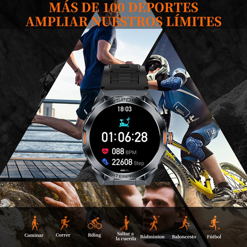 Reloj Inteligente Smartwatch Bluetooth Reloj Deportivo Para Hombre Función De Llamada A Prueba De Caídas Impermeable Inteligente Smart Watch