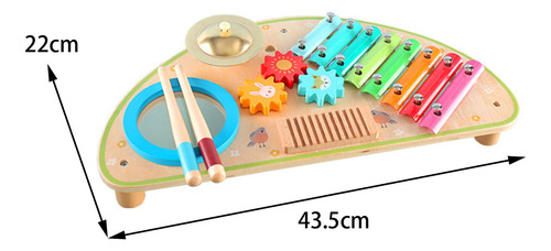 Conjunto De Tambor Xilofone, Brinquedos Musicais De
