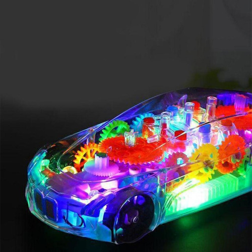 2 Coche De Bebé Engranaje Mecánico Transparente Coche De