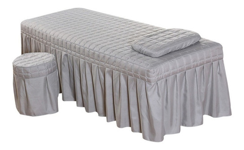 Spa Mesa De Masaje Juego De Lino Cama Falda Funda De