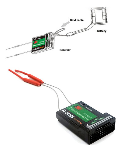 Receptor Rc Flysky Fs-ia10b De Doble Antena 10 Canales