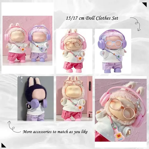 Set De 6 Ropas Para Muñeca De 17 Cm | Accesorios Y Disfraces De Algodón