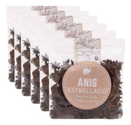 Anis Estrellado Para Infusiones Doy Pack X 100g Heredia X6