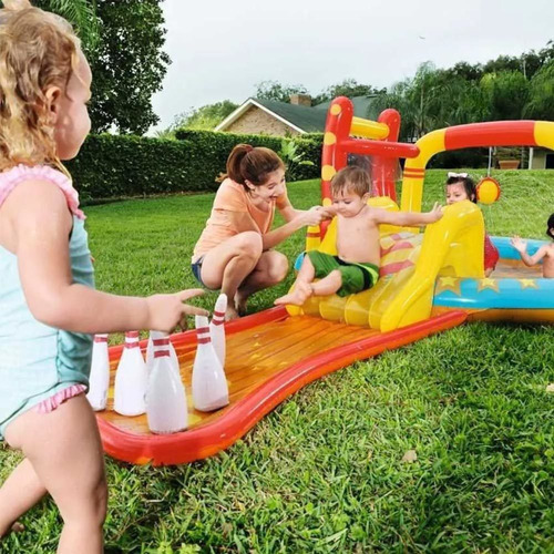 Alberca Interactiva Infantil Bestway 53068 De 314 L Colorido