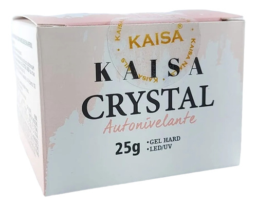 Gel Kaisa 20/25g Alongamento Unhas Auto Nivelante + Pincel Cor Crystal