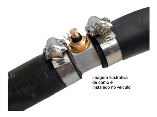 Imagem 3 de 3 de Adaptador P/ Temperatura Água P/ Motor Ford Zetec Ka/ Fiesta