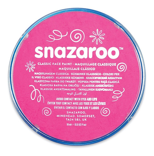 Maquillaje Snazaroo Rosa Brillant Clasico 18ml Pinta Caritas