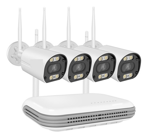 Kit De Câmeras De Segurança Sistema 8ch Nvr Wifi 2k