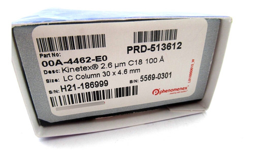 Phenomenex 00a-4462-e0 Kinetex 2.6 M C18 100 Å, Lc Co Ddd