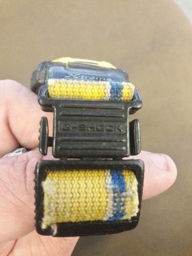 Relogio Raro Vintage G Shock Dw-003 Amarelo Pulseira Origina