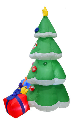 2.1m Bolsa Inflable Para Regalo Con Forma Árbol De Navidad
