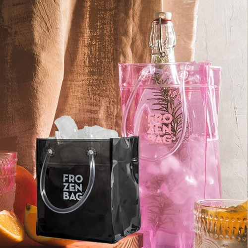 Imagen 2 de 3 de Frapera Plegable Portatil Para Hielo Frozen Bag Ice