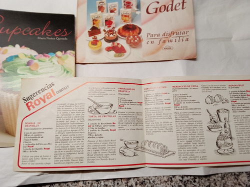 Revista De Cupcakes + 2 Recetarios (Usado)
