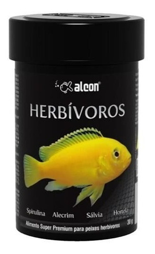 Ração Alcon Super Premium Peixes Herbívoros 30g Africanos