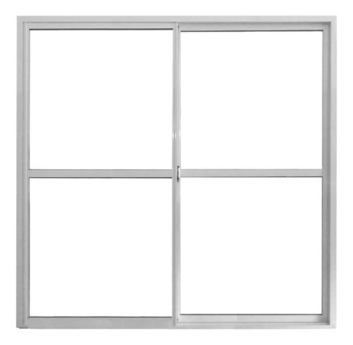 Ventana Balcón Aluminio Blanco 150x200 : : Fabricamos : : 