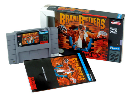Brawl Brothers Super Nintendo Snes Completo