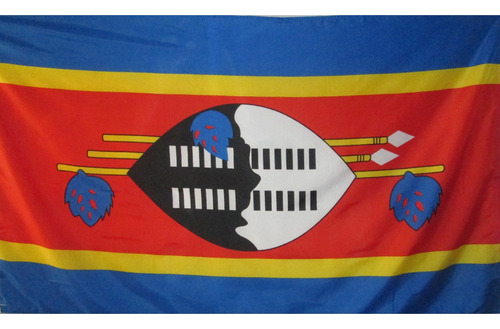 Bandera Suazilandia Africa Doble Faz Tamaño 90cm X 150cm Pol