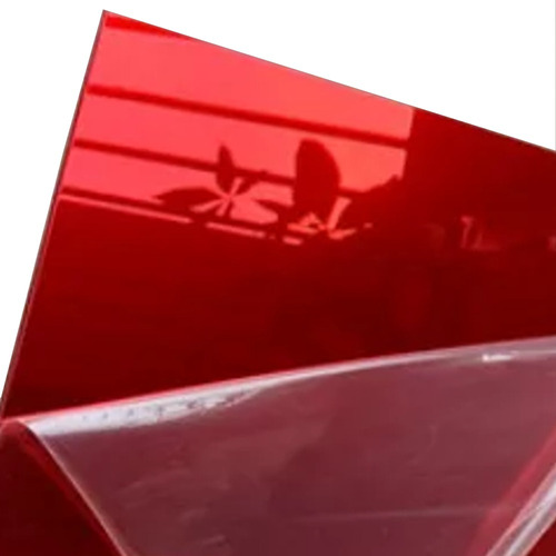 Lamina De Acrilico Espejo Color Rojo  De 40 X 60 Cm