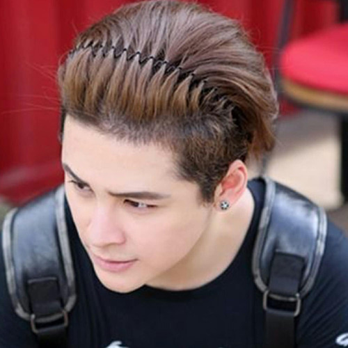 4 Pcs Diadema Hombre Diademas De Metal Onduladas Con