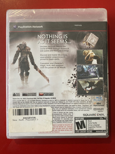 Nier Square Enix Ps3 Sealed (Usado)