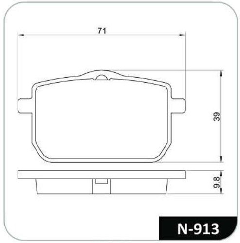 Pastilla Moto Yamaha Dtz, Tdr 180 88-92 Cobreq N-913