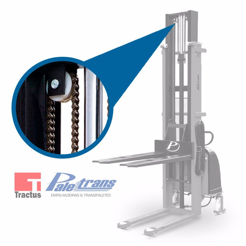 Empilhadeira Semi-elétrica Paletrans - 1000kg - 1,6m - Nova