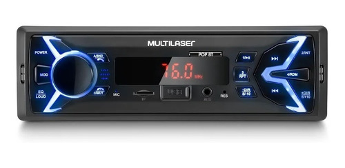 Rádio Automotivo 4x25w Com Entradas Usb/fm/aux/m-sd