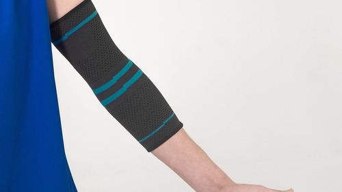 Codera Elástica Deportiva Premium Color Negro Azul