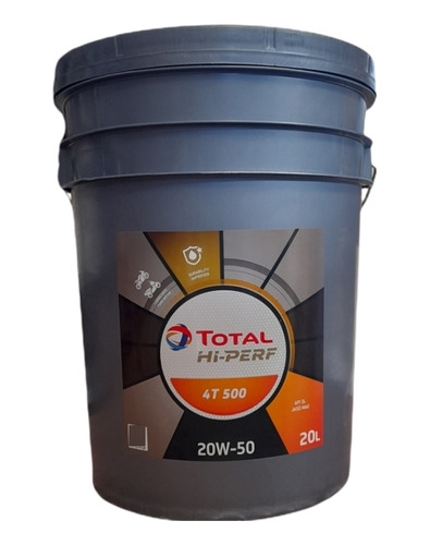 Total Hi-perf 4t 500 20w50 (aceite Moto 4t) Balde 20 L