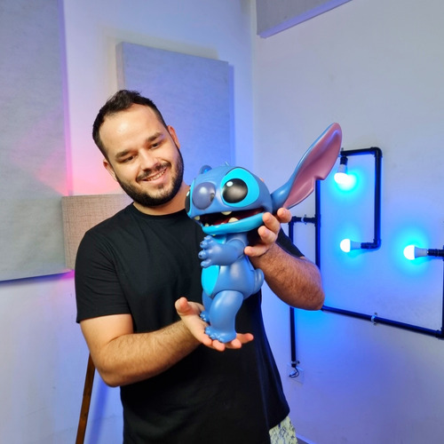 Stitch Boneco Grande Lilo Stitch Articulado Acessorio Disney