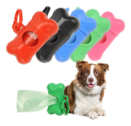 Dispensador De Bolsas Perros Bolsas Mascotas + 2rollos Bolsa