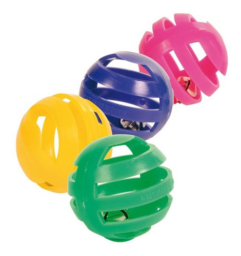 Juguete Trixie 4 Pelotas Sonajero Para Gatos- Petit Pet Shop