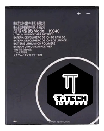 Batera Para Moto E6 Plus, Xt2025-1, Xt2025-2, Kc40 Motorola