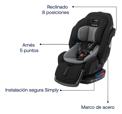 Silla Auto Convertible Nuna Exec Caviar