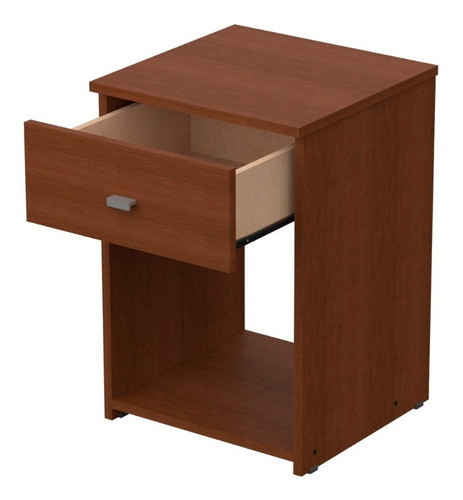 Mesa De Luz Cajon 56 × 38 × 38 Cm Diseño Moderno Dakar Zero Color Tabaco