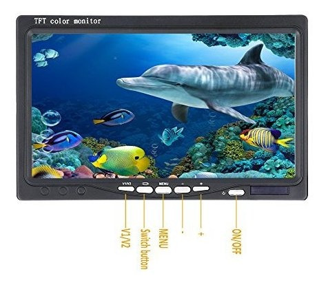 Gamwater Inch Tvl Pesca Submarina Video Kit Pcs Led Luz Sw